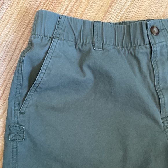 L.L. Bean Womens Shorts Khaki Chino Utility Cargo Cotton Sz 12 Gorpcore hiking - Picture 3 of 12
